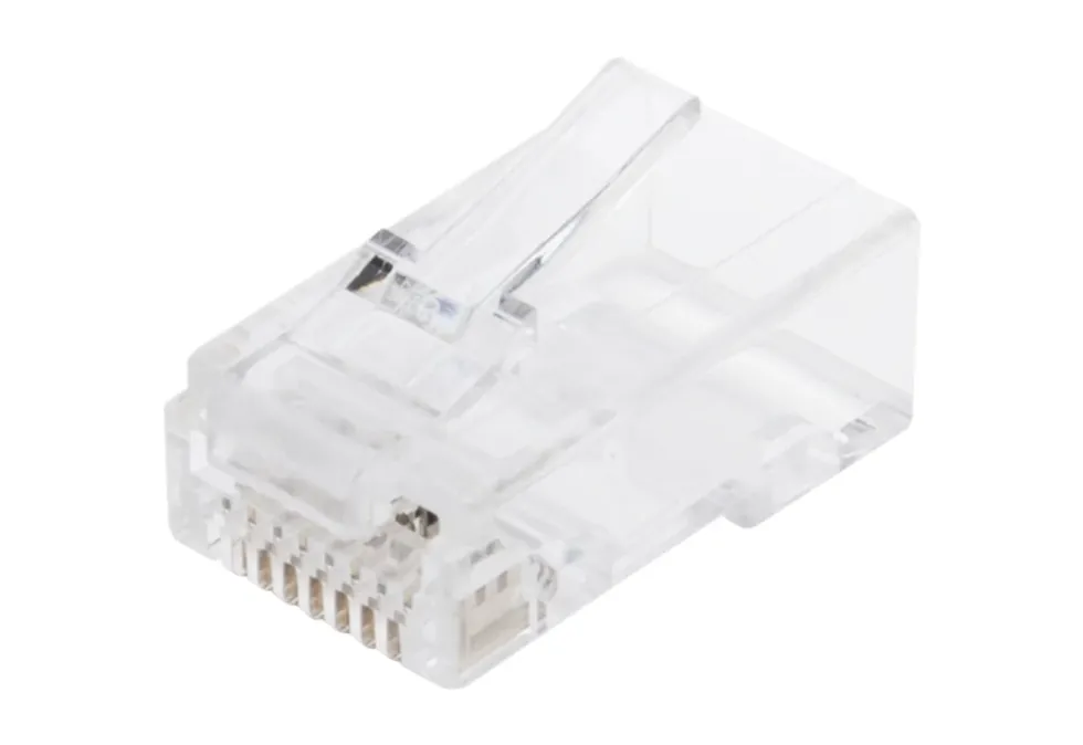Luxorparts RJ45-kontakt for rund Cat. 6 UTP-kabel, 20-pk.