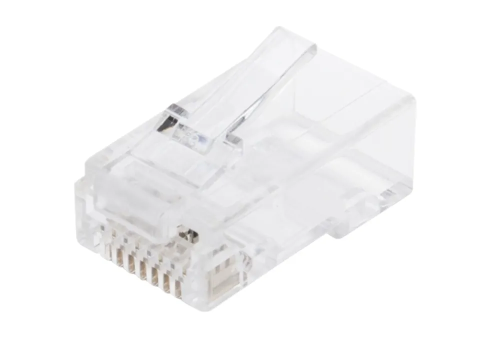 Luxorparts RJ45-kontakt for rund Cat. 6 UTP-kabel, 20-pk.