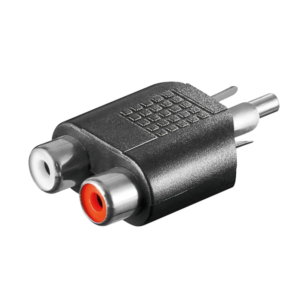 Lydadapter RCA til 2 x RCA