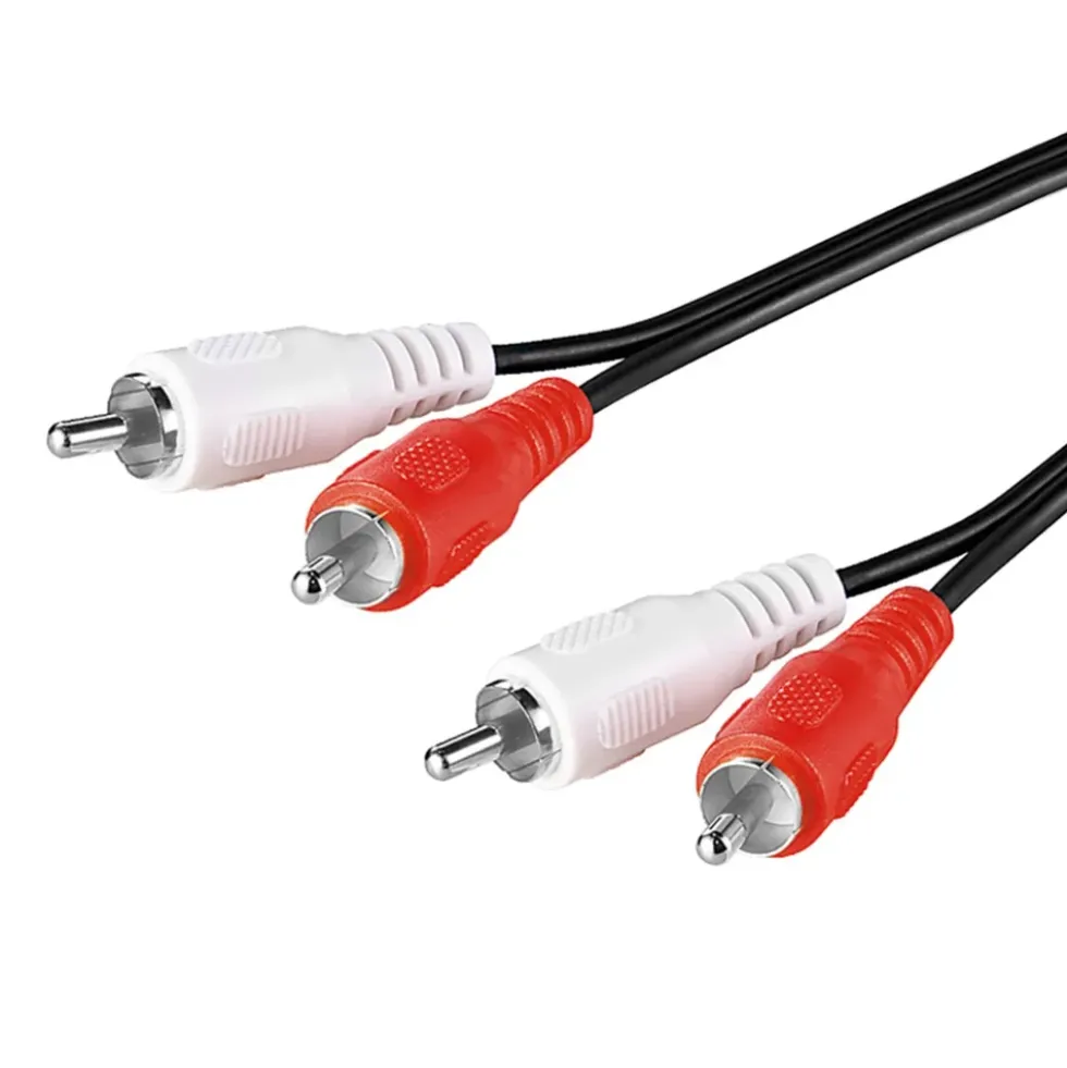 Lydkabel med 2x RCA 20 m