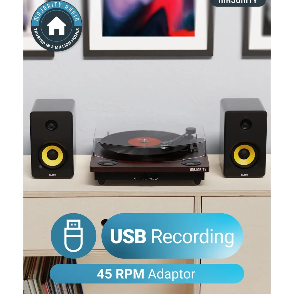 Majority Moto Platespiller med Bluetooth