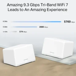 Mercusys Halo H47BE Mesh Wifi 7-system 2-pk.