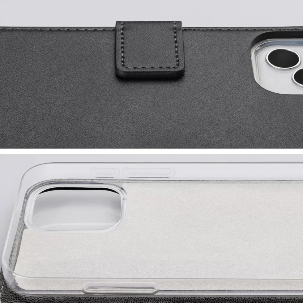 Mobilize Classic Gelly Wallet Book Case – Mobildeksel for iPhone 15 Pro Svart