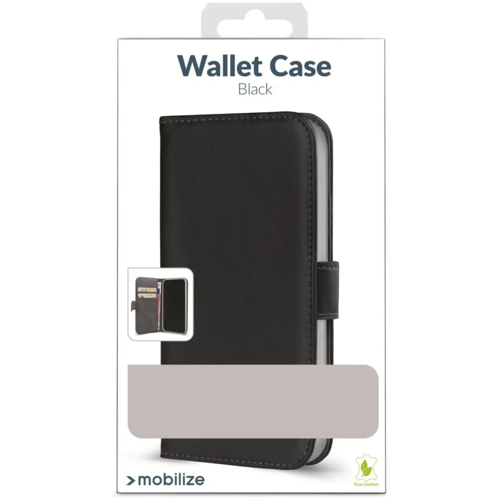 Mobilize Classic Gelly Wallet Book Case – Mobildeksel for iPhone 15 Pro Svart