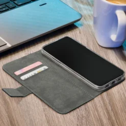 Mobilize Classic Gelly Wallet Book Case – Mobildeksel for iPhone 15 Plus Svart