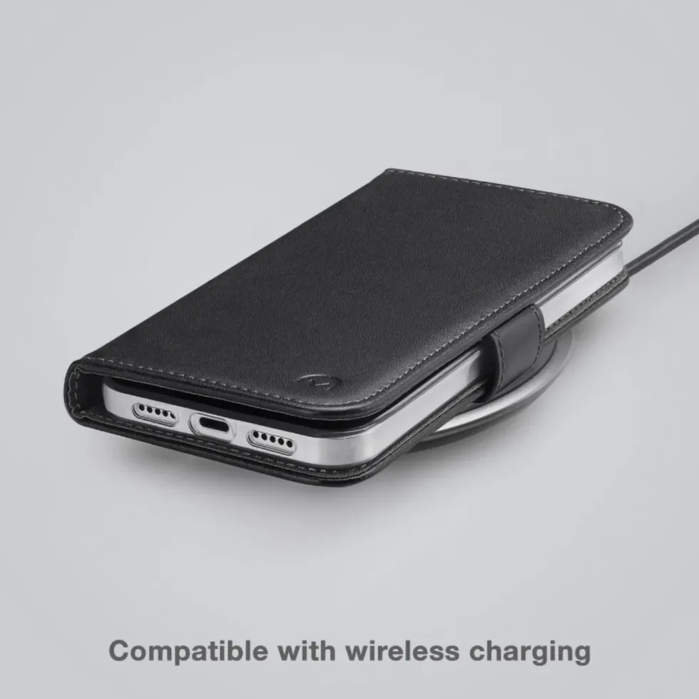Mobilize Classic Gelly Wallet Book Case – Mobildeksel for iPhone 15 Plus Svart