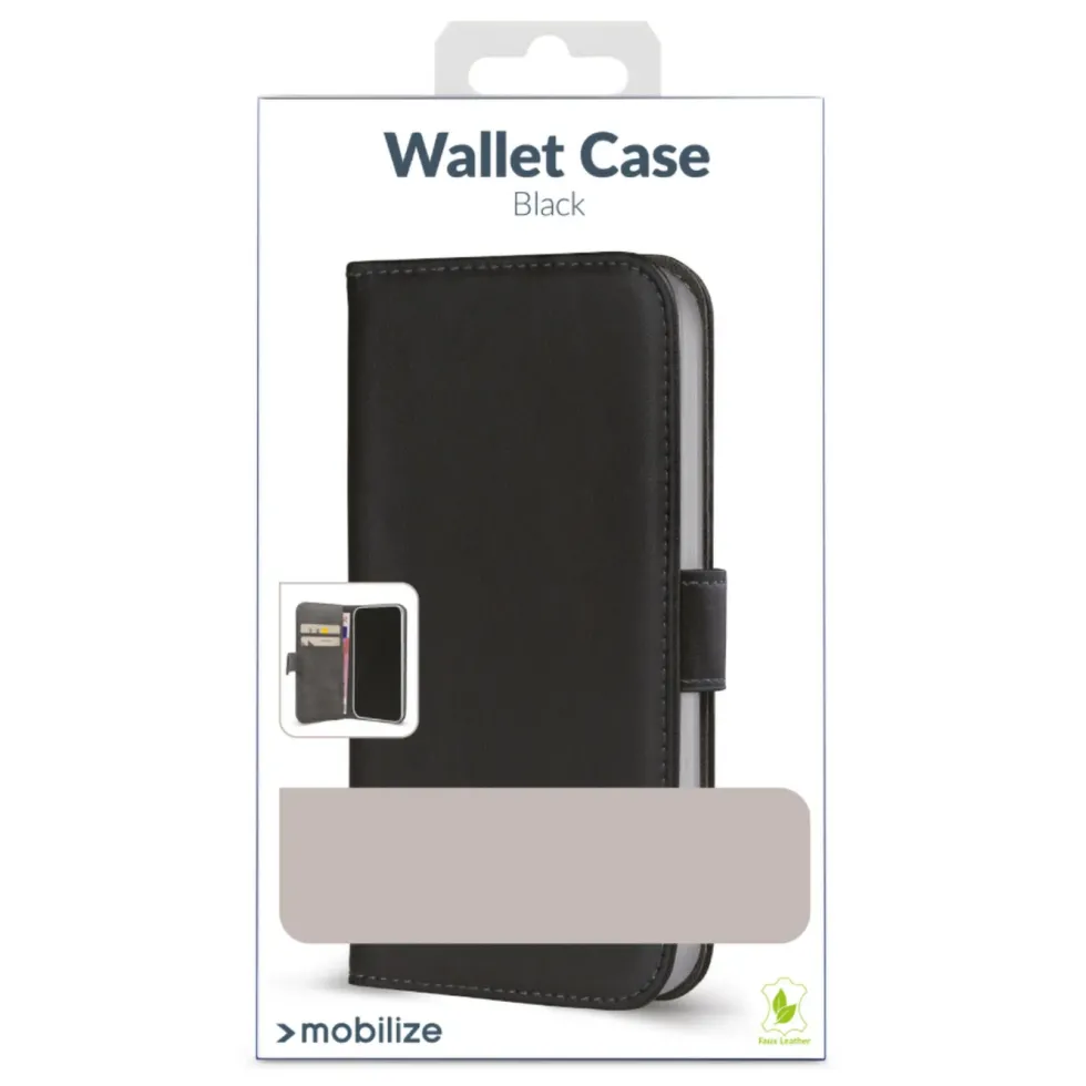 Mobilize Classic Gelly Wallet Book Case – Mobildeksel for iPhone 15 Plus Svart