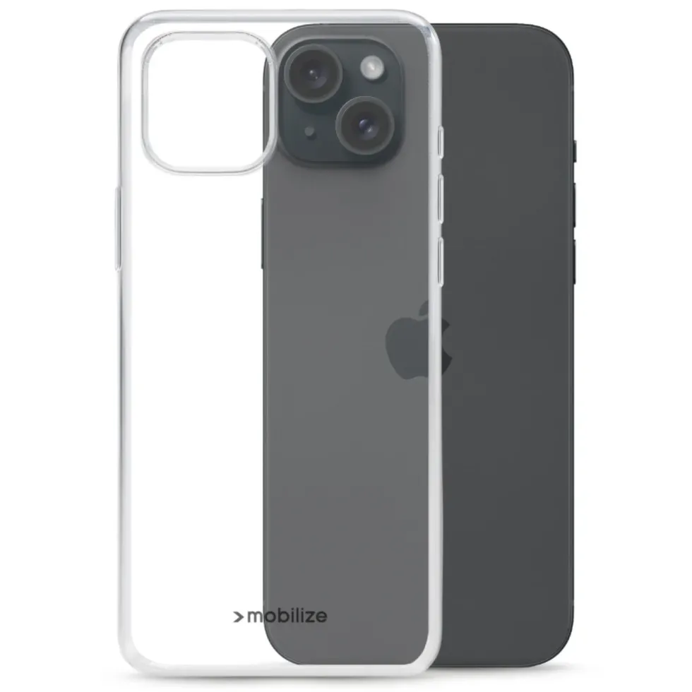 Mobilize Gelly Case – Mobildeksel for iPhone 15 Plus Transparent