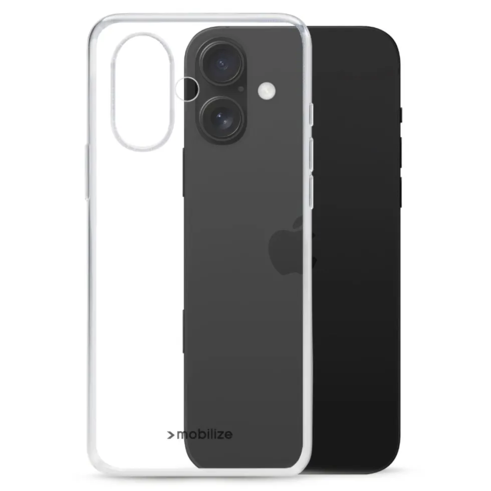 Mobilize Gelly Case – Mobildeksel for iPhone 16 Plus Transparent
