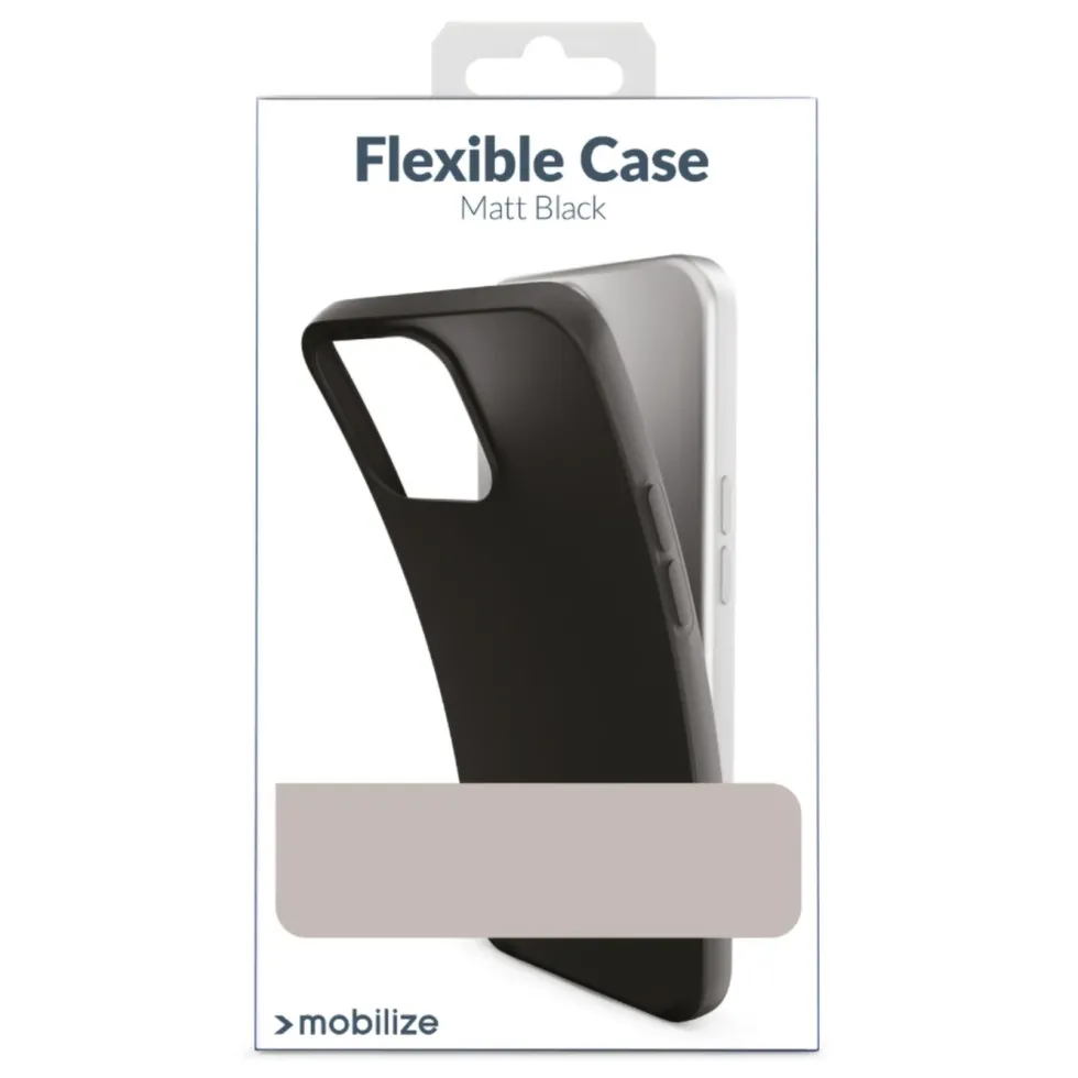 Mobilize Rubber Gelly Case – Mobildeksel for iPhone 14 Pro Max Svart