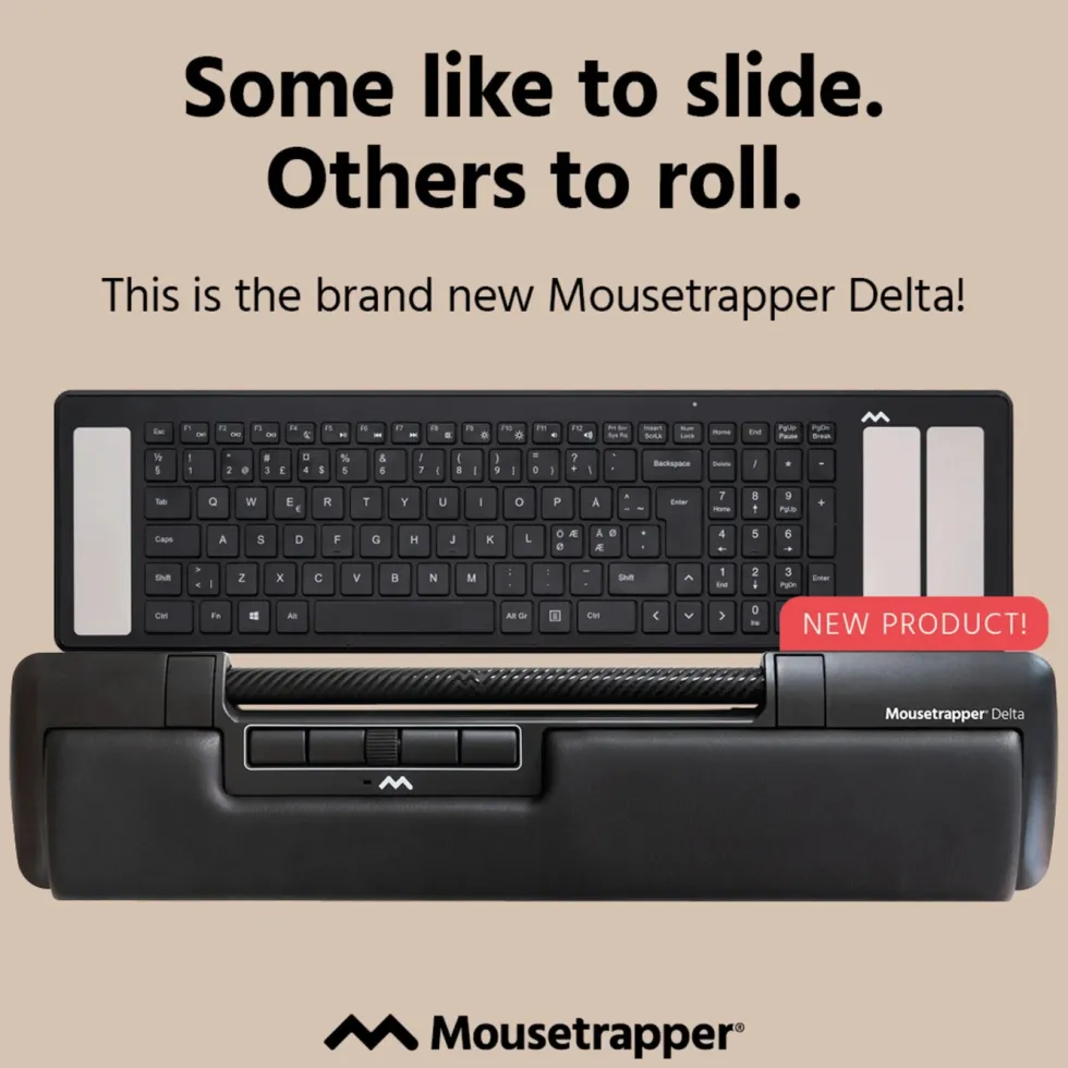 MouseTrapper Delta Extended Ergonomisk mus