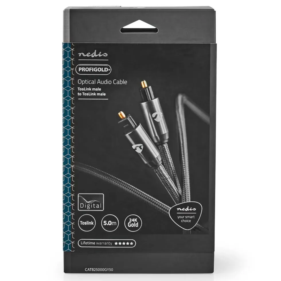 Nedis Optisk lydkabel Toslink 5 m