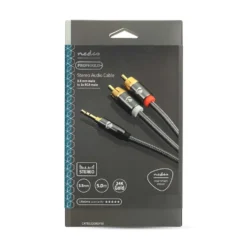Nedis Stereolydkabel 3,5 mm til 2x RCA 5 m