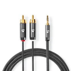 Nedis Stereolydkabel 3,5 mm til 2x RCA 1 m