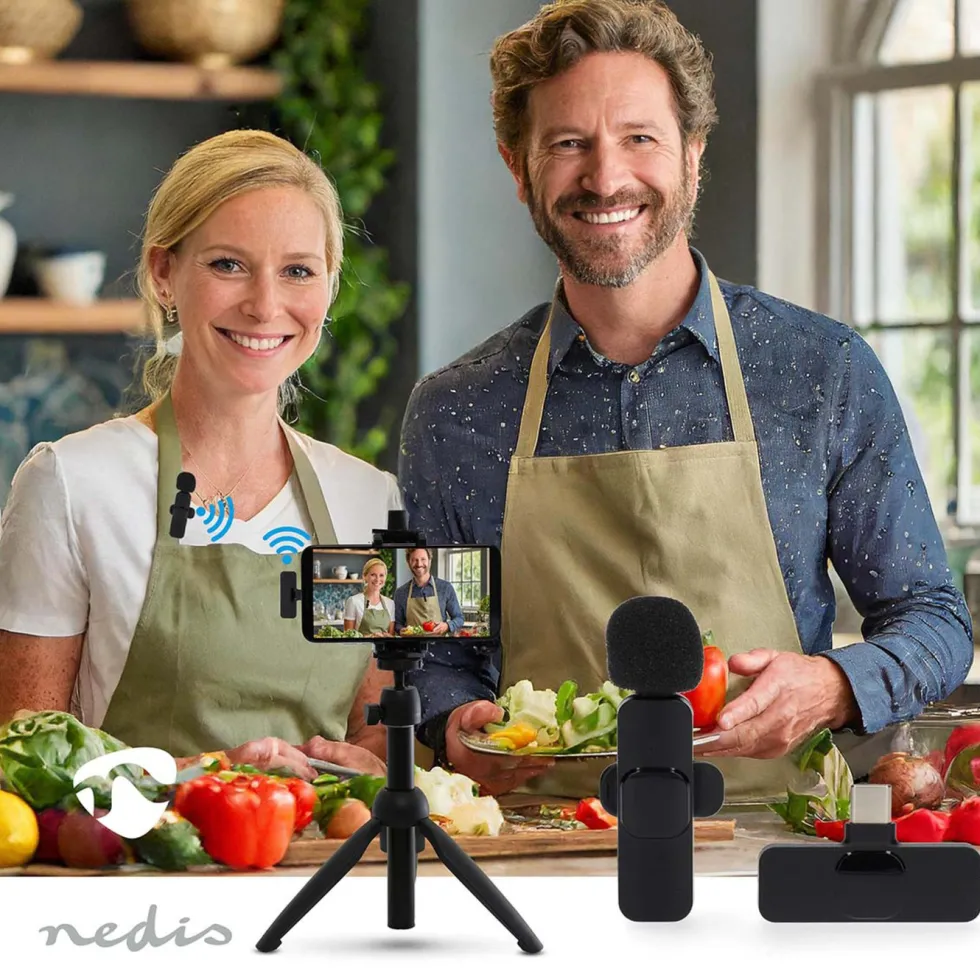 Nedis Trådløs myggmikrofon for USB-C-port
