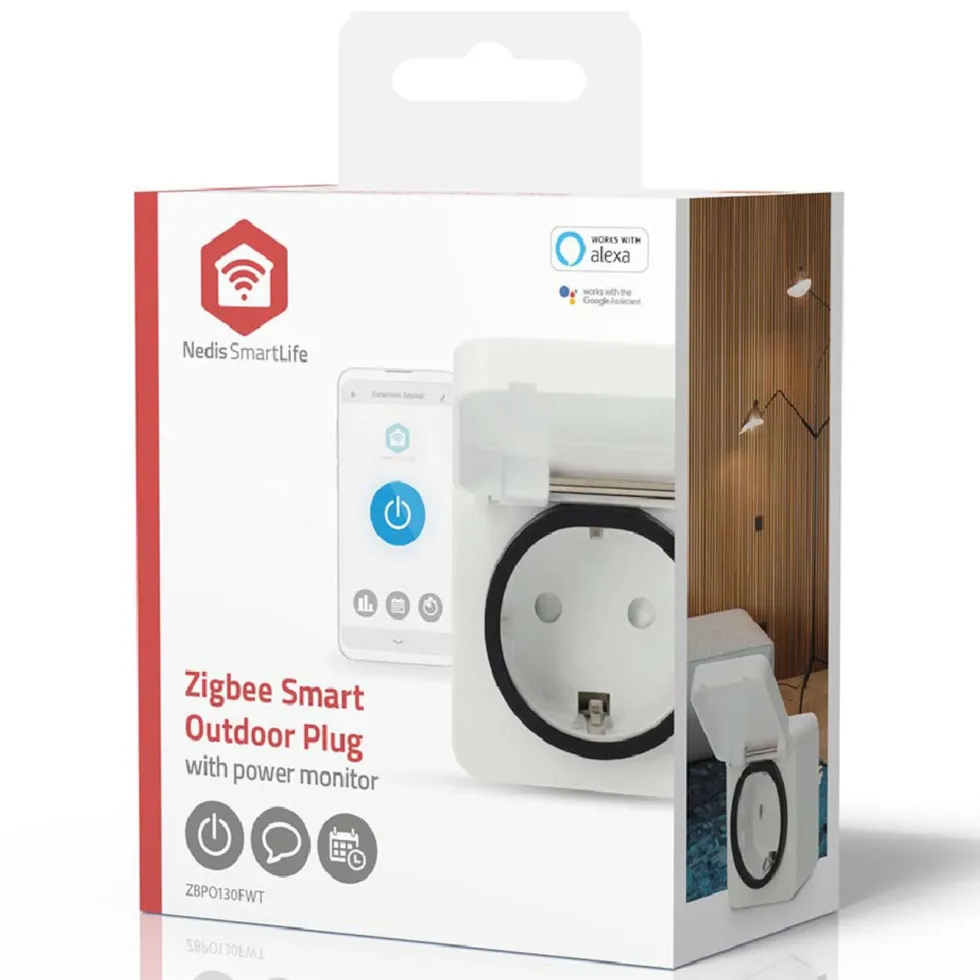 Nedis Zigbee Fjernstrømbryter for utendørsbruk 3680 W
