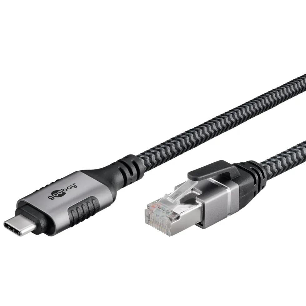 Nettverkskabel med USB-tilkobling USB-C 1 m
