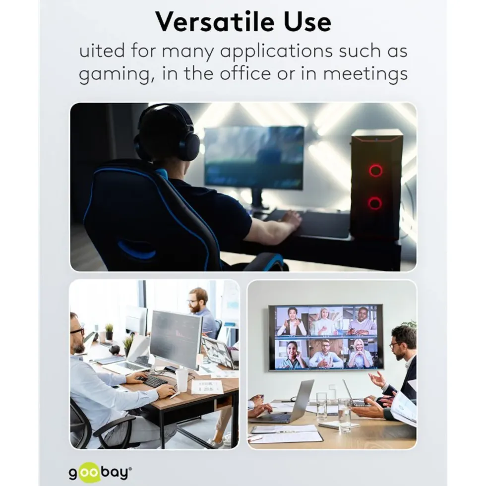 Nettverkskabel med USB-tilkobling USB-C 1 m
