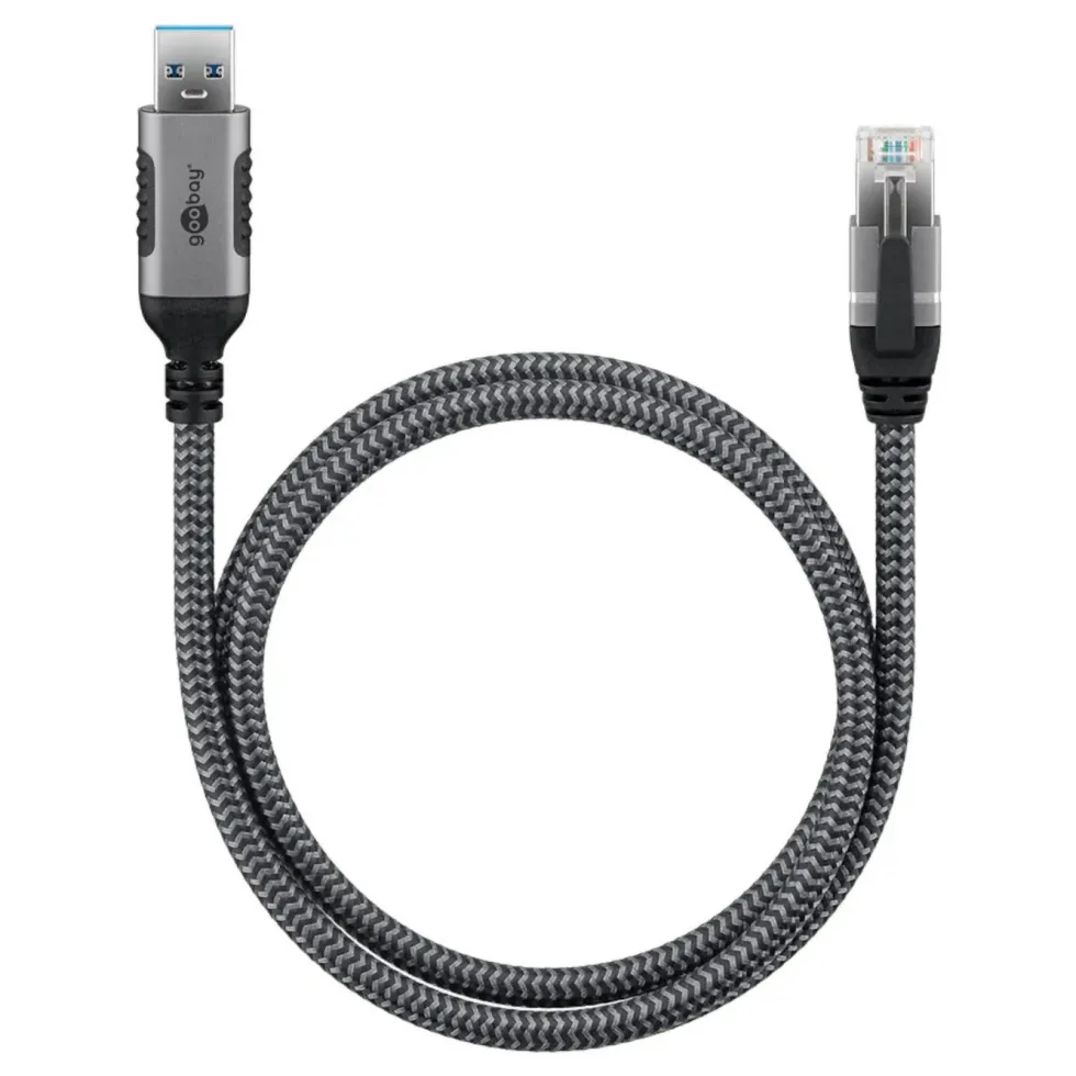 Nettverkskabel med USB-tilkobling USB-A 1 m