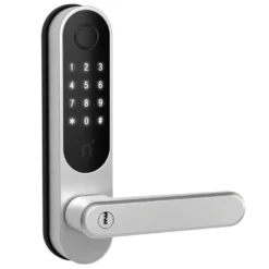 Nimly Touch Pro Elektronisk dørlås med fingeravtrykksleser Black/Silver