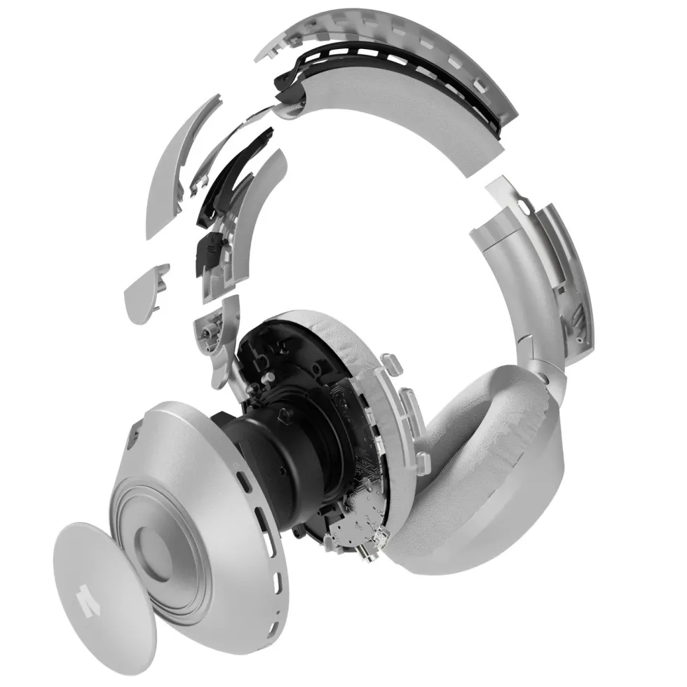 Nomadelic Wireless ANC Headphones Solo 201 Sølv
