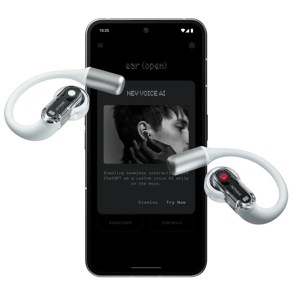 Nothing Ear (open) trådløse hodetelefoner Hvit