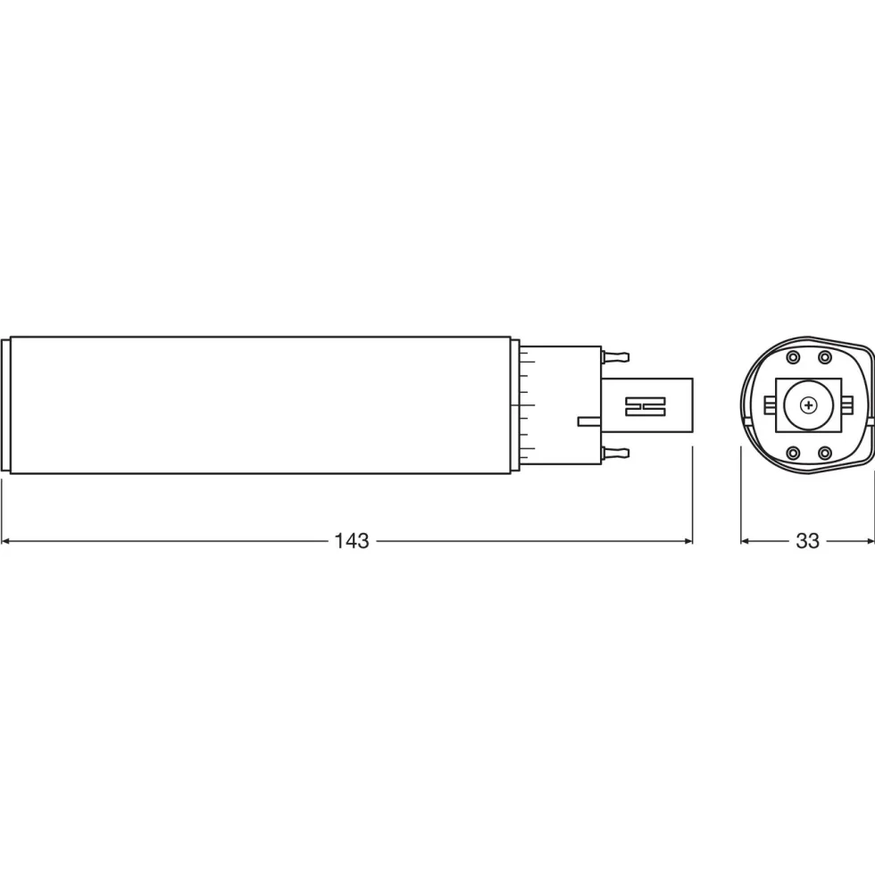 Osram LED-kompaktlysrør G24Q 700 lm