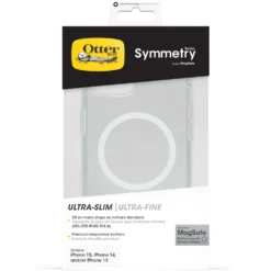 Otterbox Symmetry Magsafe for iPhone 13, 14, 15, 16e og 17e Gjennomsiktig
