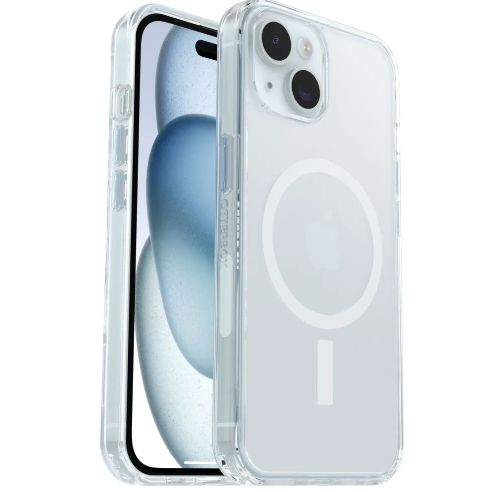 Otterbox Symmetry Magsafe for iPhone 13, 14, 15, 16e og 17e Gjennomsiktig