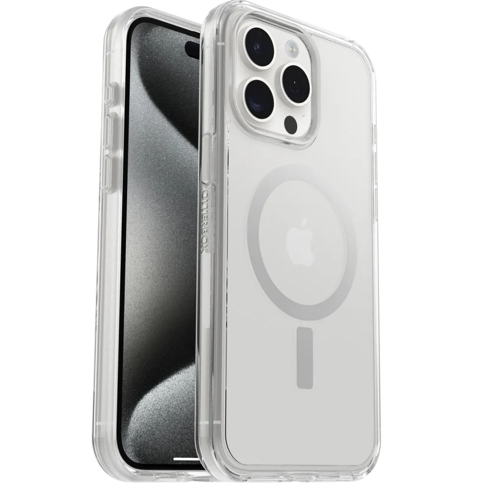 Otterbox Symmetry Magsafe for iPhone 15 Pro Max Gjennomsiktig
