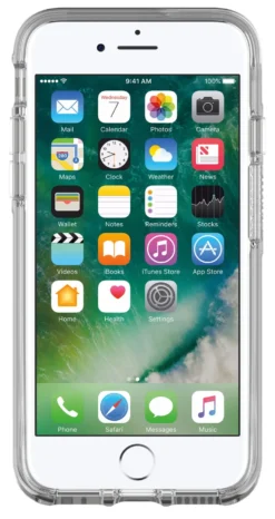 Otterbox Symmetry Robust deksel for iPhone 6, 6s, 7, 8, SE Gjennomsiktig