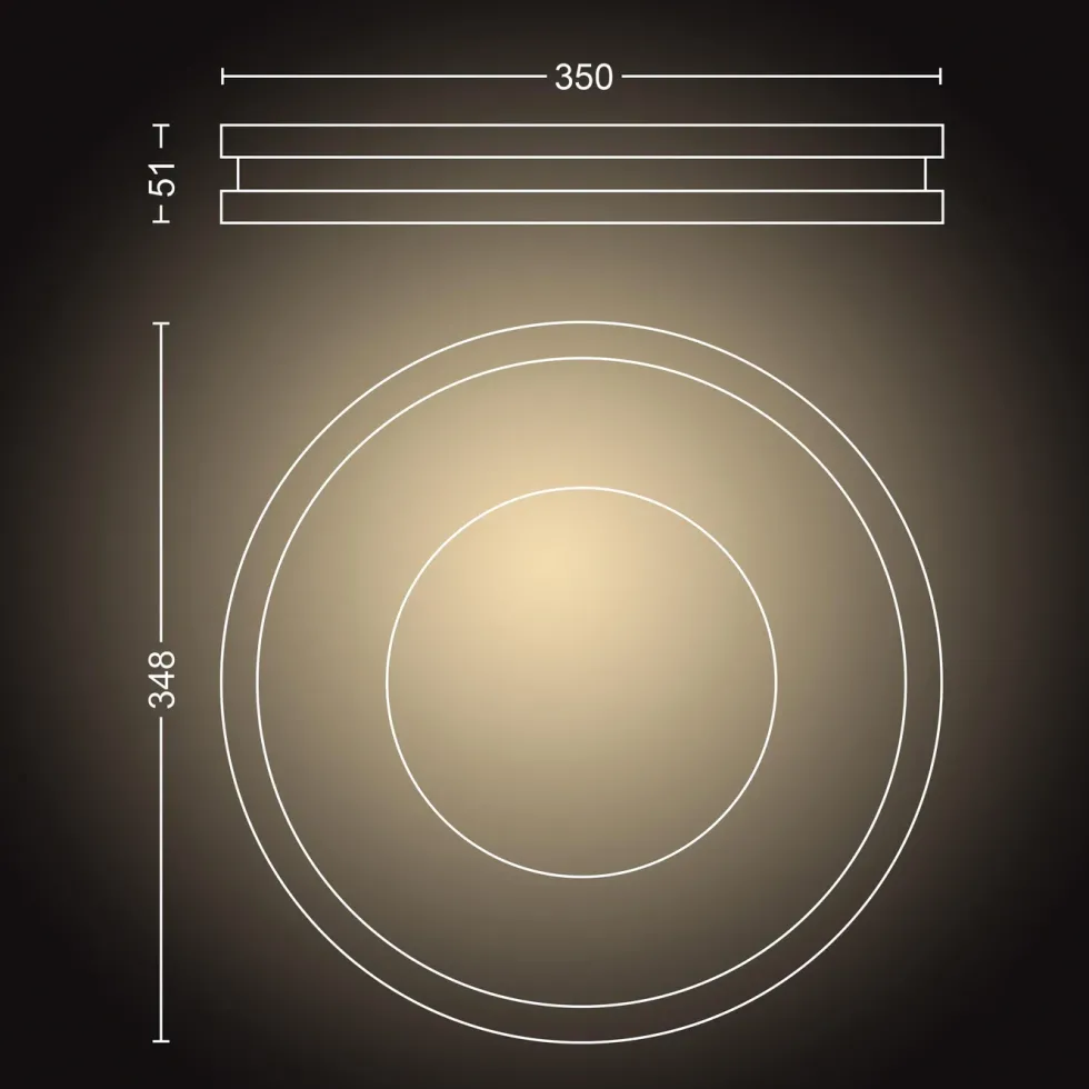 Philips Hue Ambiance Being Takplafond med dimmer