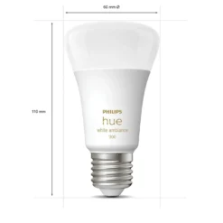 Philips Hue Ambiance Smart LED-pære E27 1100 lm 2-pack