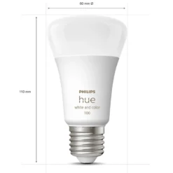 Philips Hue Color Ambiance Smart LED-pære E27 1100 lm 2-pk.