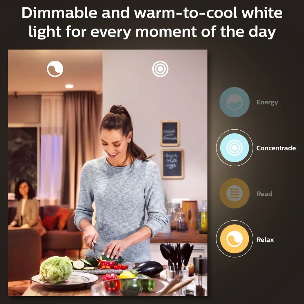 Philips Hue Color Ambiance Smart LED-pære E27 1100 lm 2-pk.