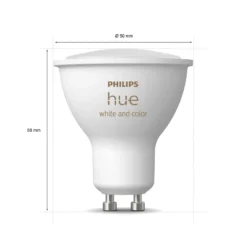 Philips Hue Color Ambiance Smart LED-pære GU10 350 lm 2-pk.