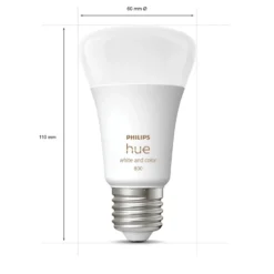 Philips Hue Color Ambiance Smart LED-pære E27 806 lm 2-pk