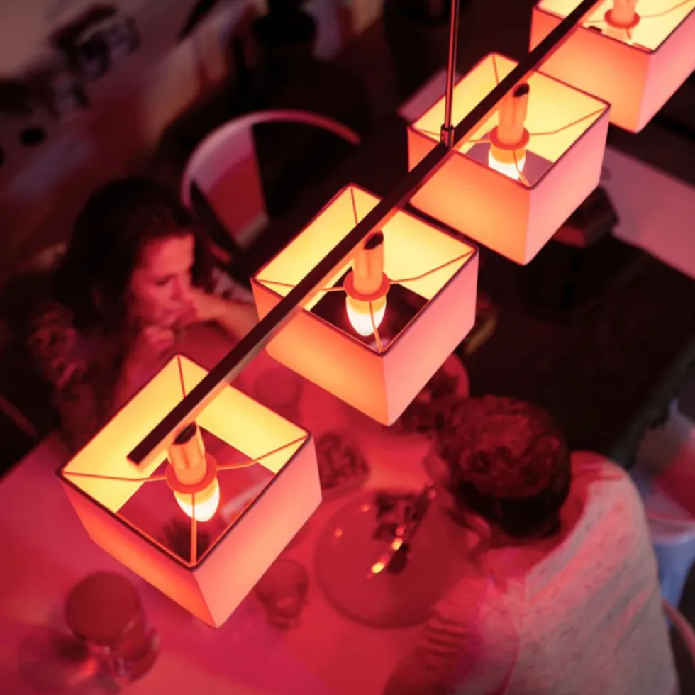 Philips Hue Color Ambiance Smart LED-pære E14 470 lm 2-pk.