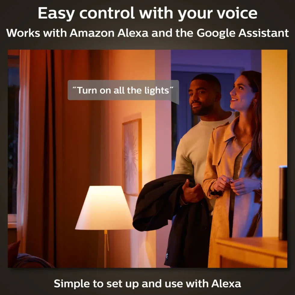 Philips Hue Filament A60 E27 Smart LED-pære 550 lm 2-pk.