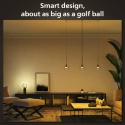 Philips Hue Luster Kuleformet LED-pære White Ambiance E14 470 lm