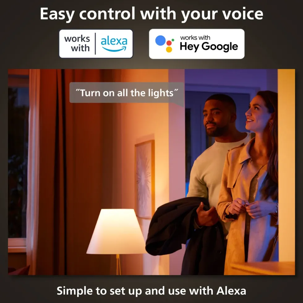 Philips Hue Luster Kuleformet LED-pære White and Color Ambiance E14 470 lm