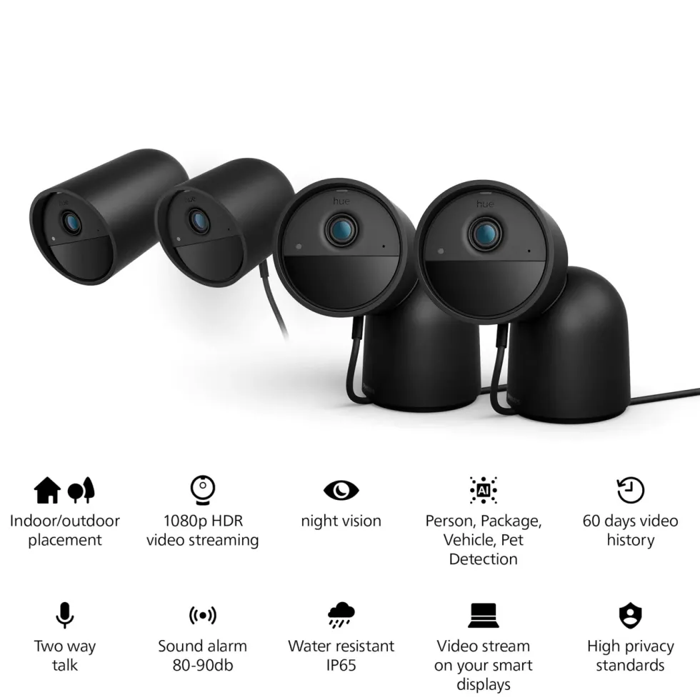 Philips Hue Secure Desktop Cam Svart