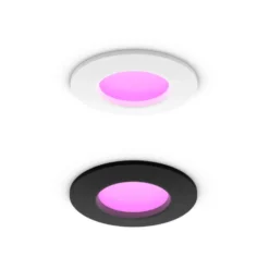 Philips Hue Slim innfelt spotlight 90 mm 1-pk. Svart
