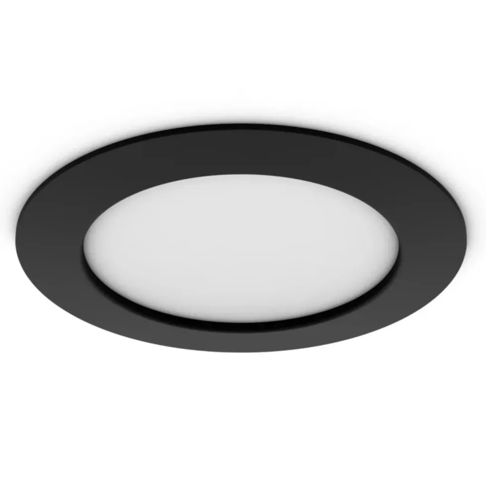 Philips Hue Slim innfelt spotlight 170 mm 1-pk. Svart