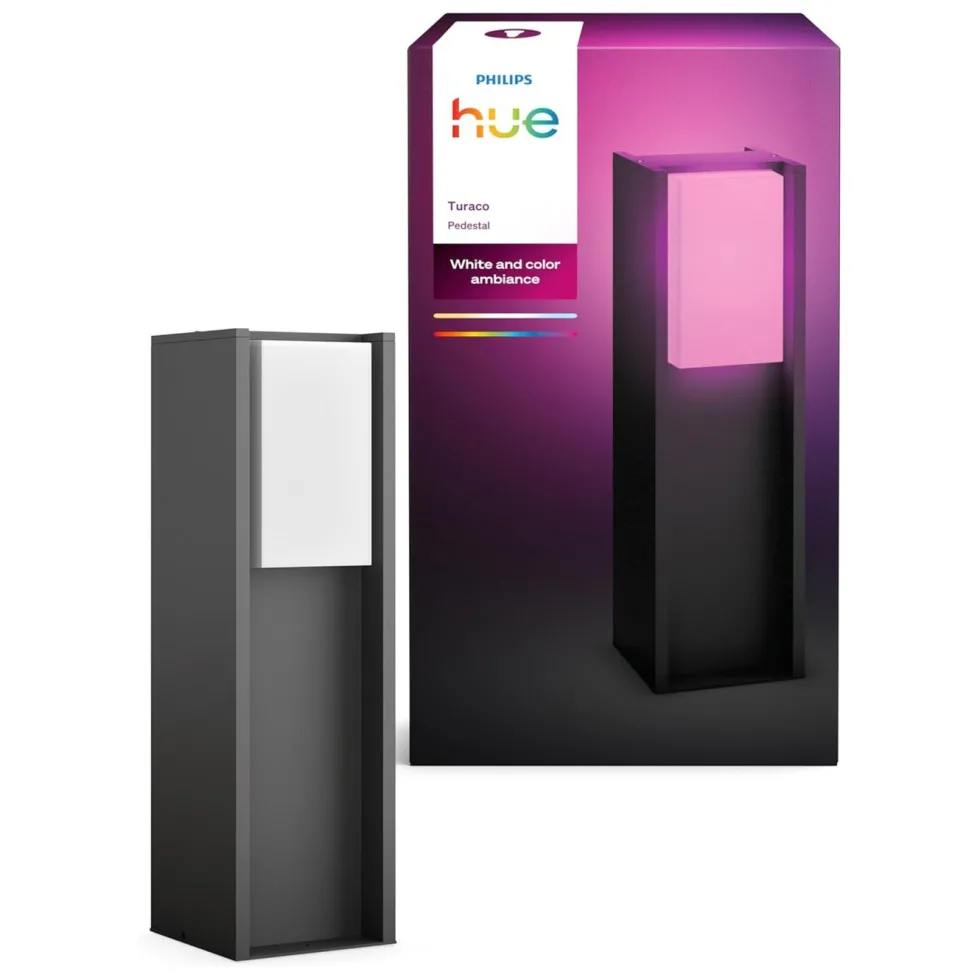 Philips Hue Turaco piedestallampe for utendørs bruk Antrasitt
