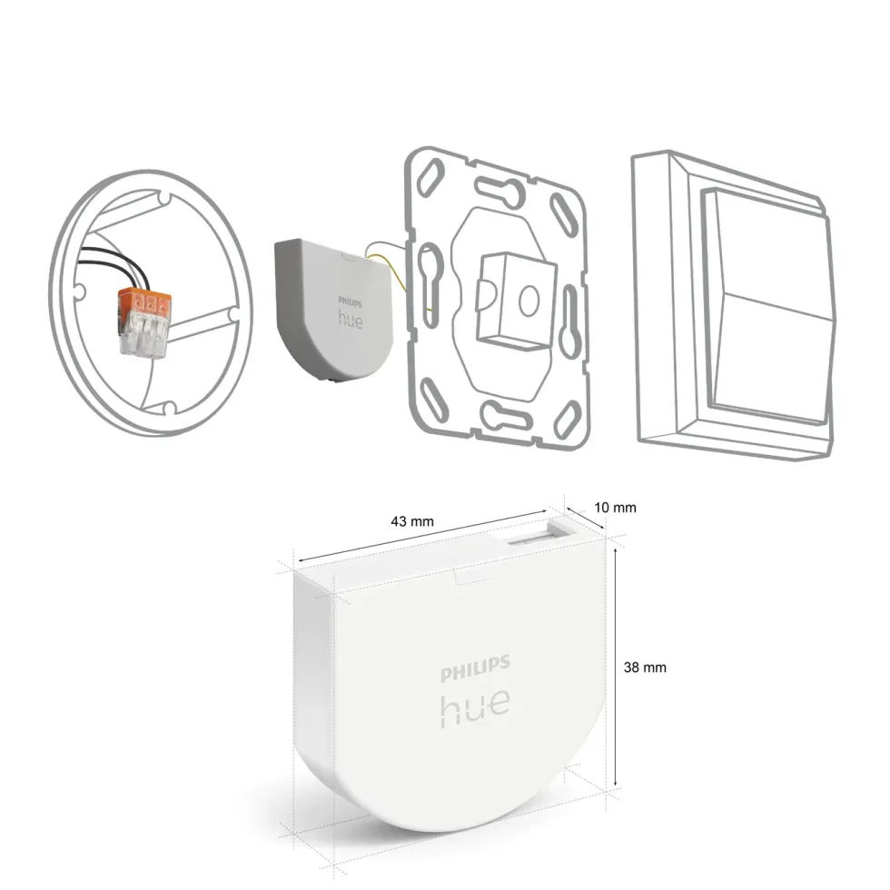 Philips Hue Veggbrytermodul 2-pk.