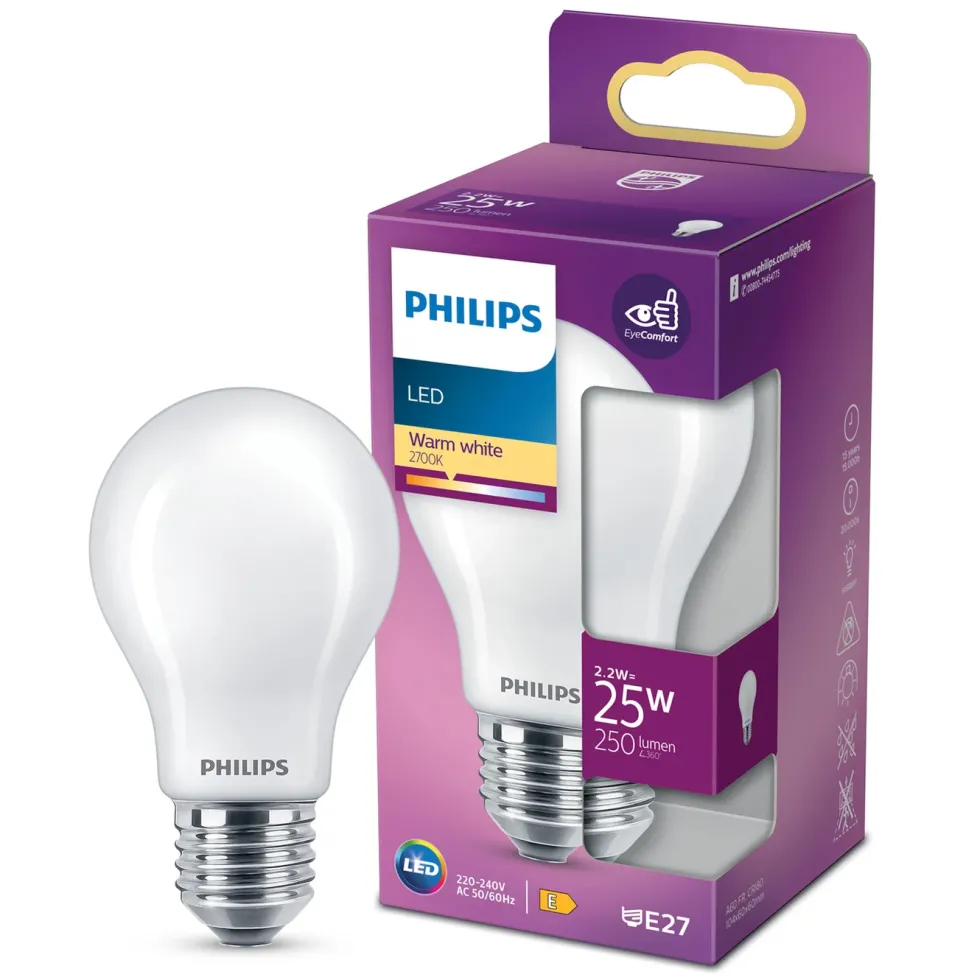 Philips LED-globepære E27 250 lm