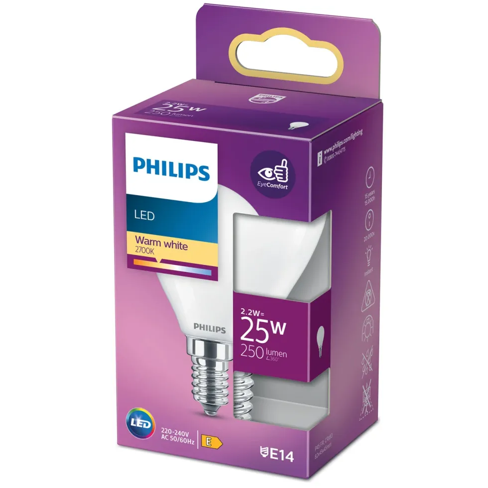 Philips LED-pære E14 250 lm