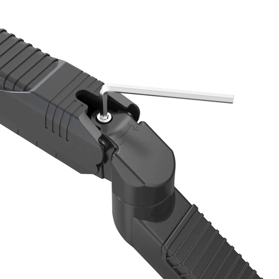 Plexgear 3-leddet fjæret bordfeste for skjerm 13-27” 2 armer