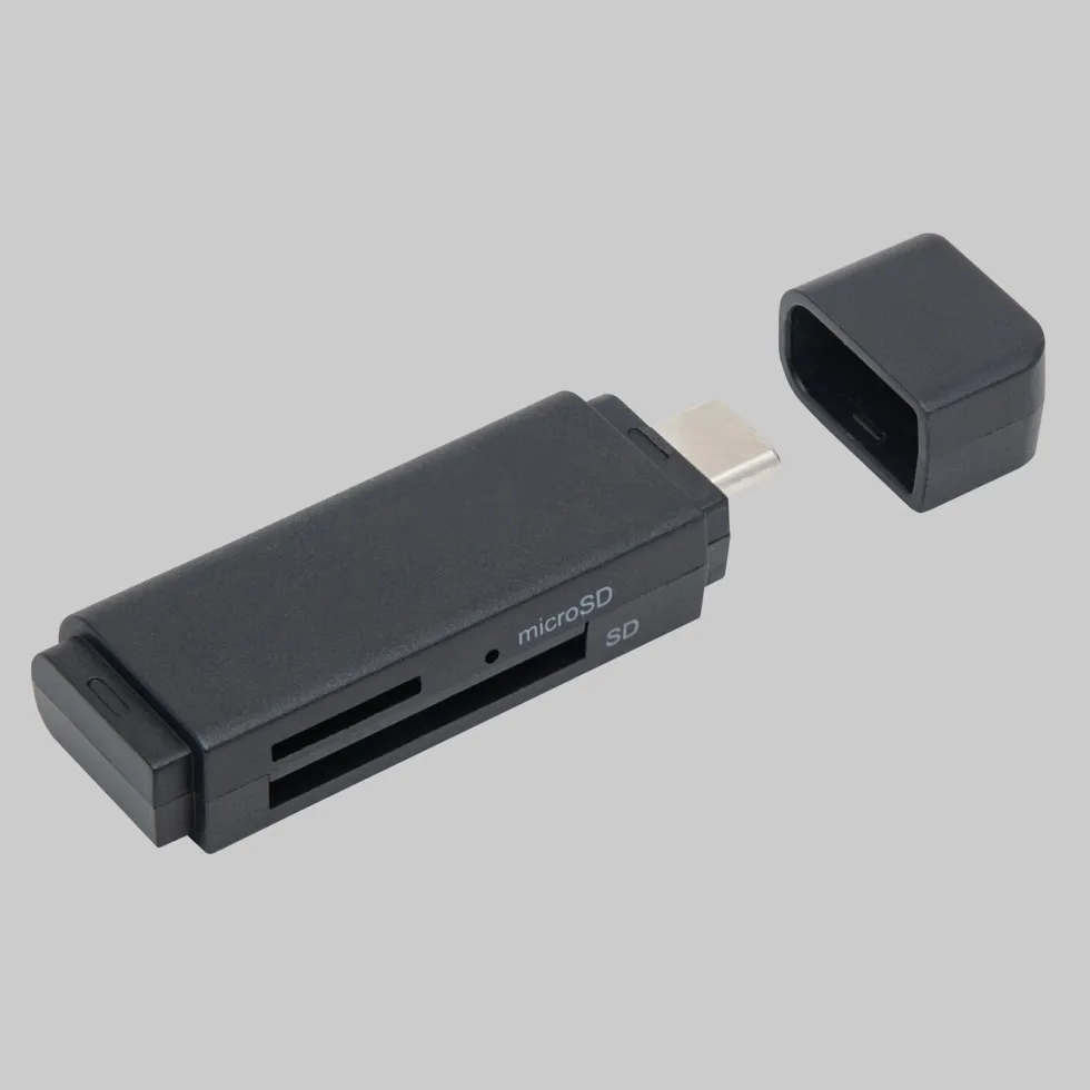 Plexgear Minnekortleser med OTG for SD og Micro-SD
